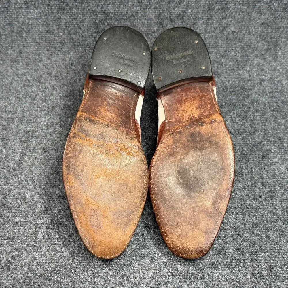 Florsheim Imperial Spectator Oxford Men's 9.5D Two Tone‎ Brown Leather Wingtip